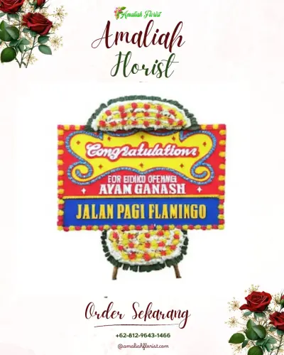 Bunga Papan Congratulation di Genting Kalianak